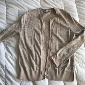 Gold Shimmer Loft Cardigan